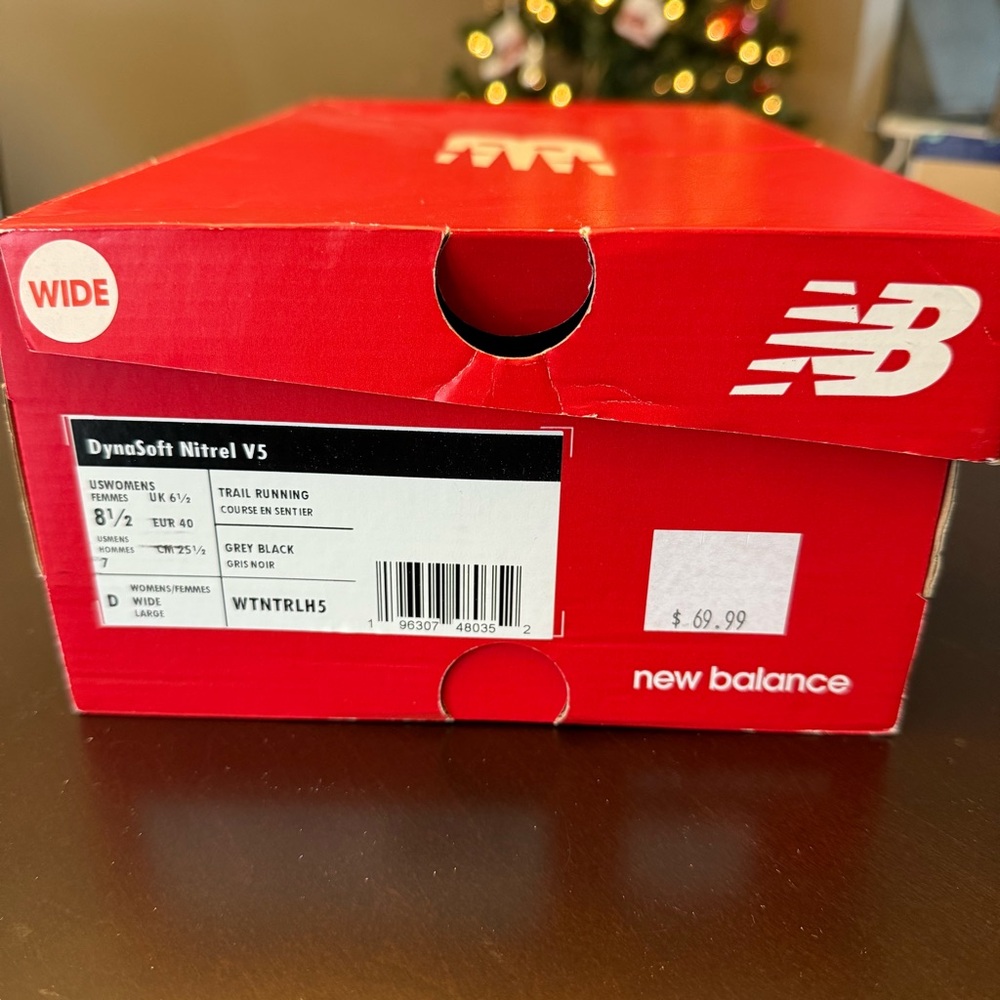 New Balance Women's Grey and Purple Running Shoes - Wide - Picture 4 of 8